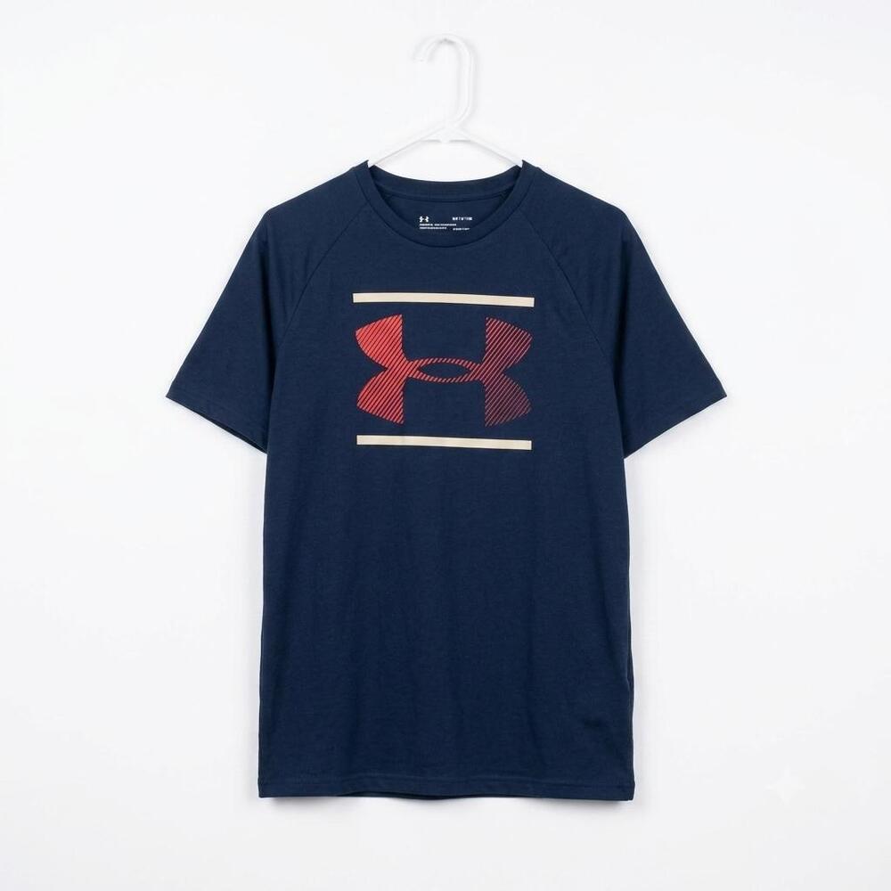 Under Armour Navy Blue Short Sleeve Graphic Logo Performance T-Shirt